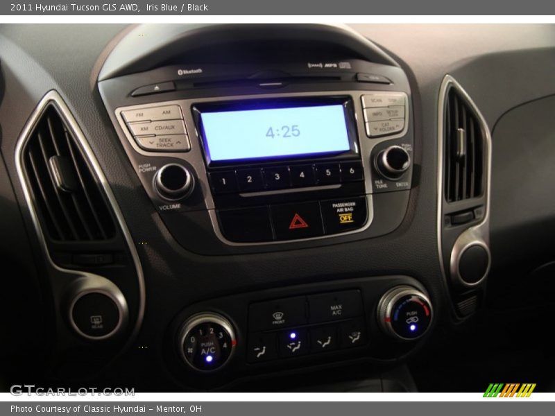 Iris Blue / Black 2011 Hyundai Tucson GLS AWD