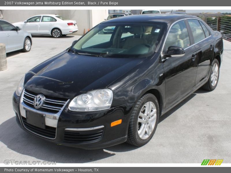 Black / Pure Beige 2007 Volkswagen Jetta Wolfsburg Edition Sedan