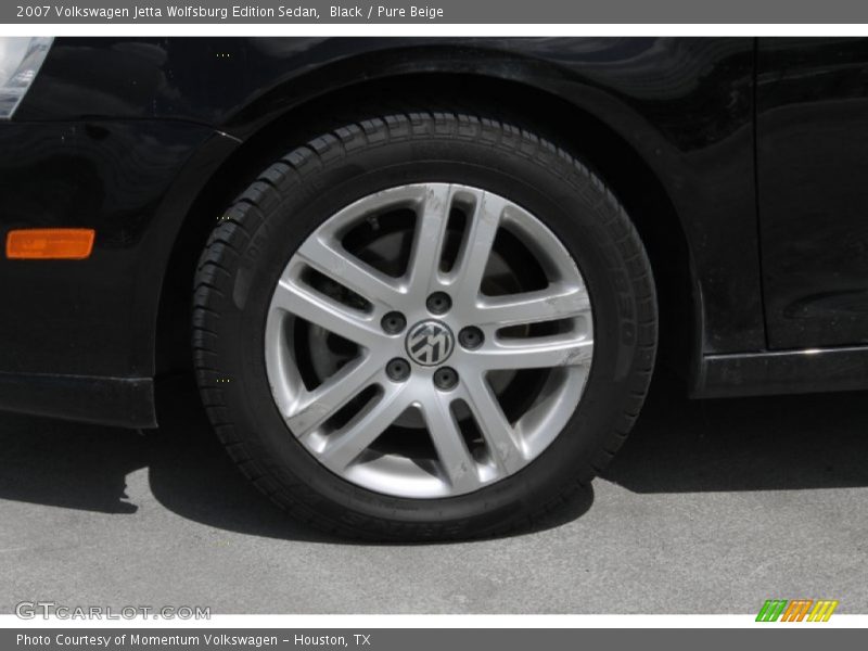 Black / Pure Beige 2007 Volkswagen Jetta Wolfsburg Edition Sedan