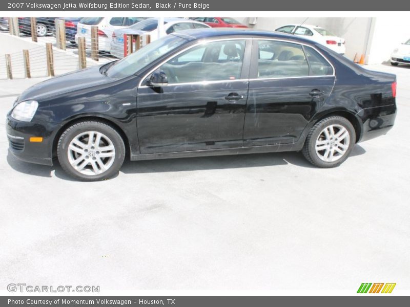 Black / Pure Beige 2007 Volkswagen Jetta Wolfsburg Edition Sedan