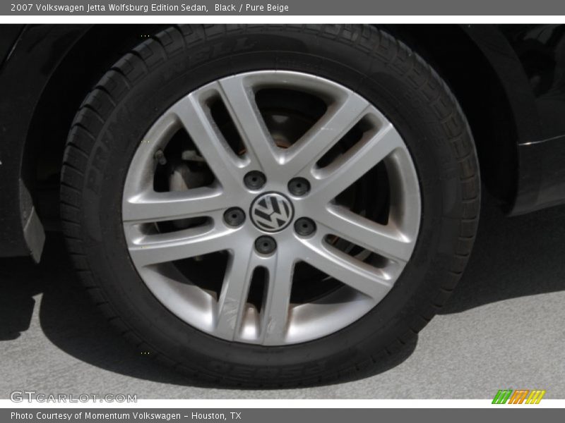 Black / Pure Beige 2007 Volkswagen Jetta Wolfsburg Edition Sedan
