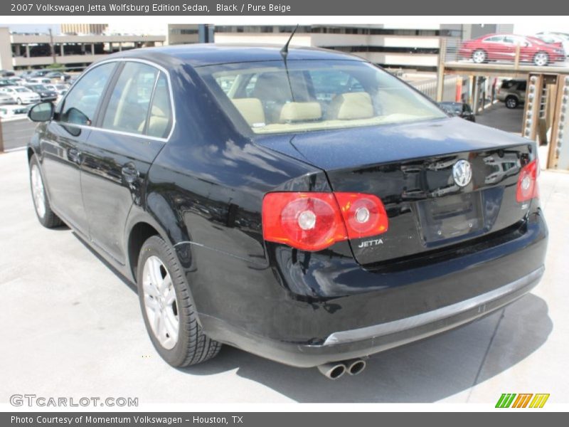 Black / Pure Beige 2007 Volkswagen Jetta Wolfsburg Edition Sedan