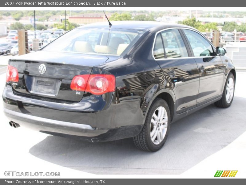 Black / Pure Beige 2007 Volkswagen Jetta Wolfsburg Edition Sedan