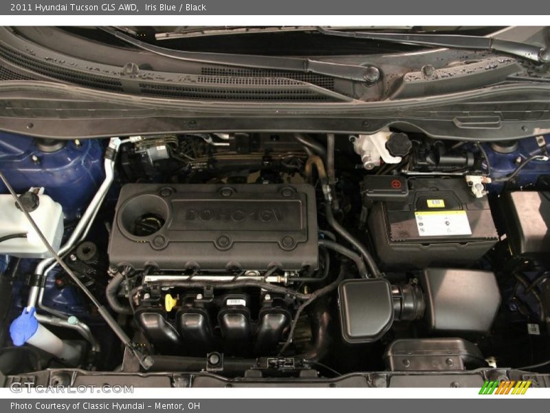 Iris Blue / Black 2011 Hyundai Tucson GLS AWD