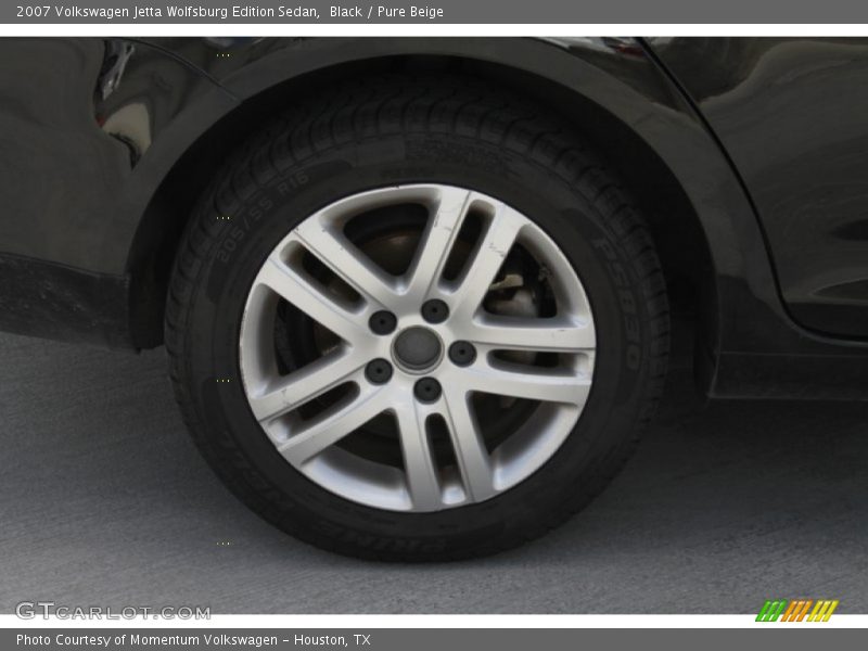 Black / Pure Beige 2007 Volkswagen Jetta Wolfsburg Edition Sedan