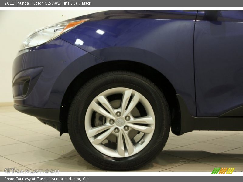Iris Blue / Black 2011 Hyundai Tucson GLS AWD