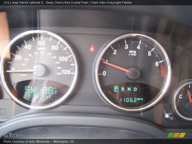 Deep Cherry Red Crystal Pearl / Dark Slate Gray/Light Pebble 2011 Jeep Patriot Latitude X