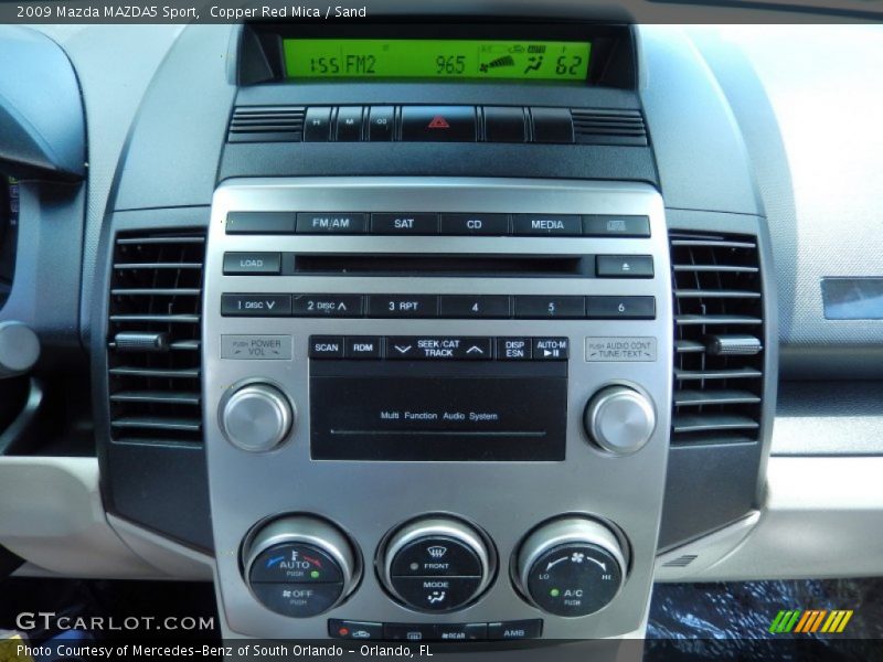 Copper Red Mica / Sand 2009 Mazda MAZDA5 Sport