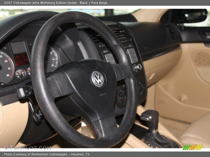 Black / Pure Beige 2007 Volkswagen Jetta Wolfsburg Edition Sedan