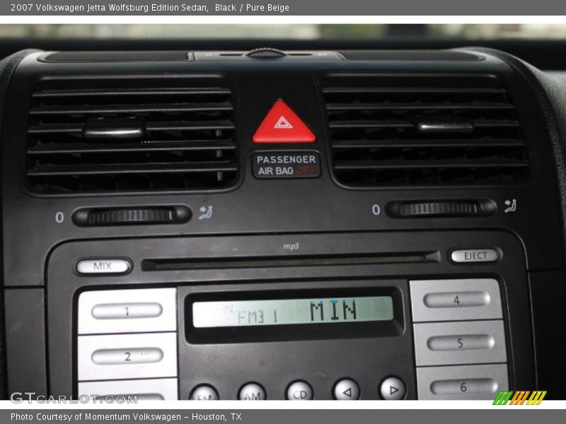 Black / Pure Beige 2007 Volkswagen Jetta Wolfsburg Edition Sedan