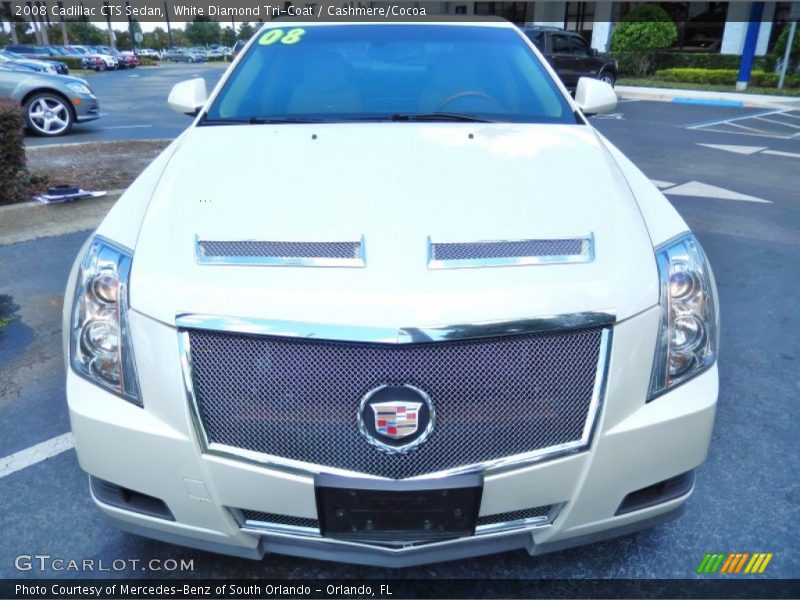 White Diamond Tri-Coat / Cashmere/Cocoa 2008 Cadillac CTS Sedan