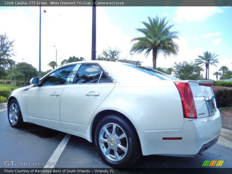 White Diamond Tri-Coat / Cashmere/Cocoa 2008 Cadillac CTS Sedan