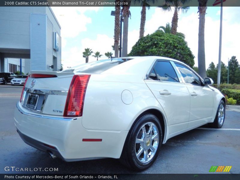 White Diamond Tri-Coat / Cashmere/Cocoa 2008 Cadillac CTS Sedan