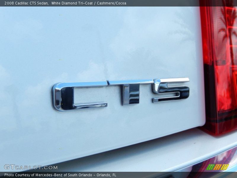 White Diamond Tri-Coat / Cashmere/Cocoa 2008 Cadillac CTS Sedan