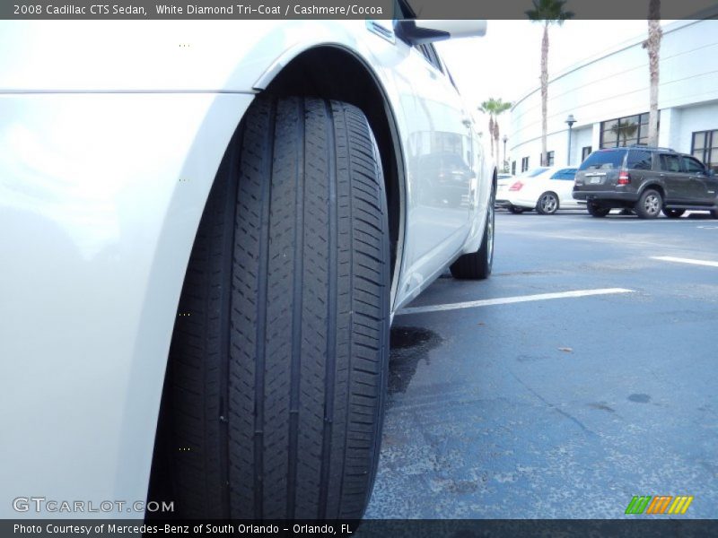 White Diamond Tri-Coat / Cashmere/Cocoa 2008 Cadillac CTS Sedan
