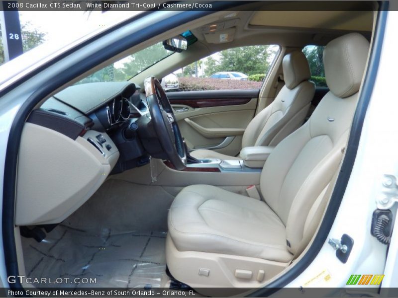 White Diamond Tri-Coat / Cashmere/Cocoa 2008 Cadillac CTS Sedan