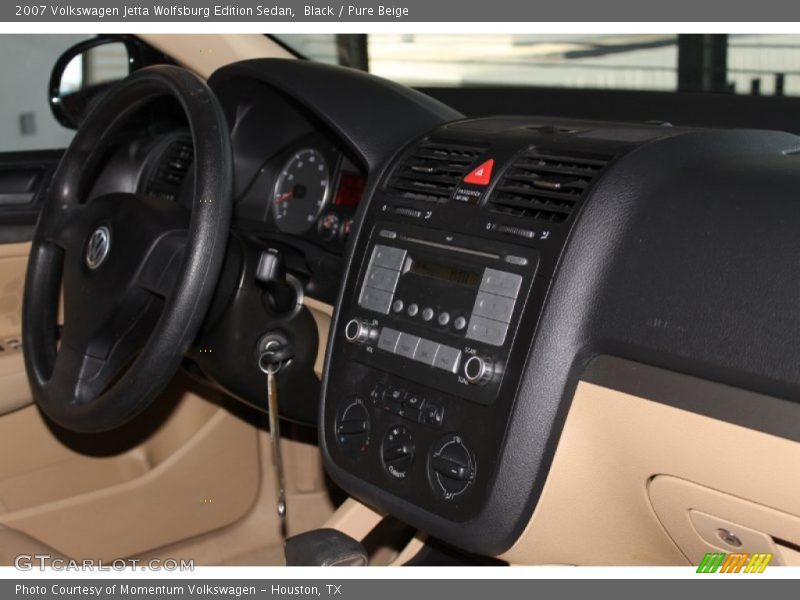 Black / Pure Beige 2007 Volkswagen Jetta Wolfsburg Edition Sedan