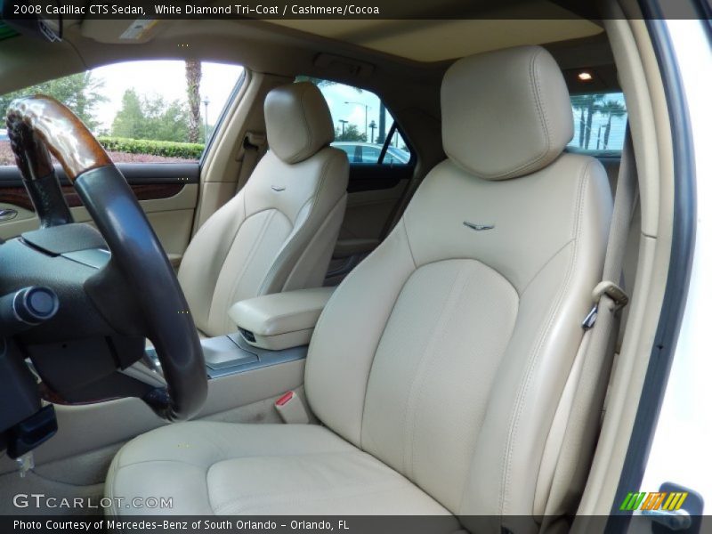 White Diamond Tri-Coat / Cashmere/Cocoa 2008 Cadillac CTS Sedan