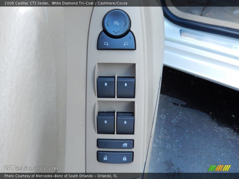 White Diamond Tri-Coat / Cashmere/Cocoa 2008 Cadillac CTS Sedan