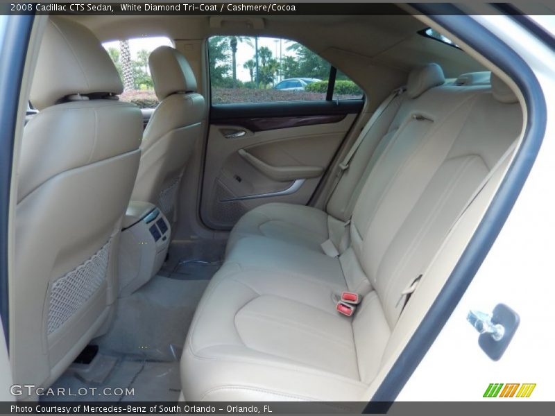 White Diamond Tri-Coat / Cashmere/Cocoa 2008 Cadillac CTS Sedan