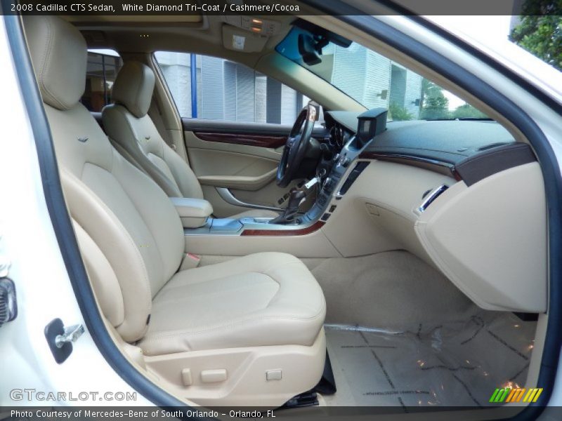 White Diamond Tri-Coat / Cashmere/Cocoa 2008 Cadillac CTS Sedan