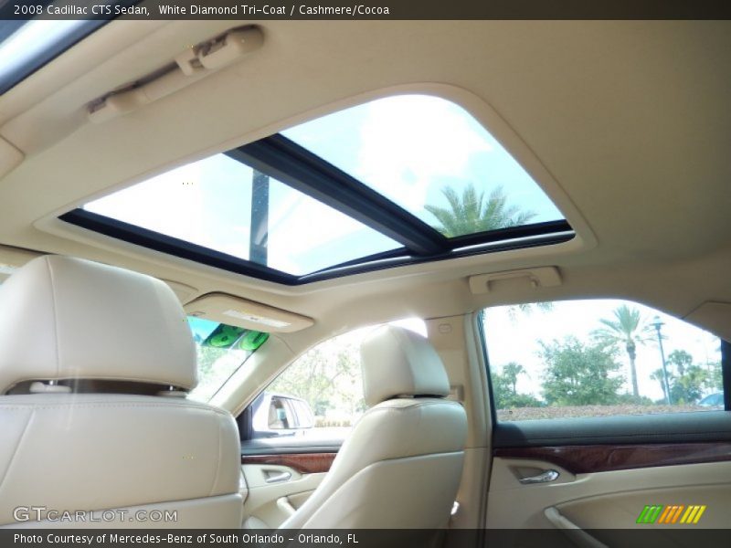 White Diamond Tri-Coat / Cashmere/Cocoa 2008 Cadillac CTS Sedan