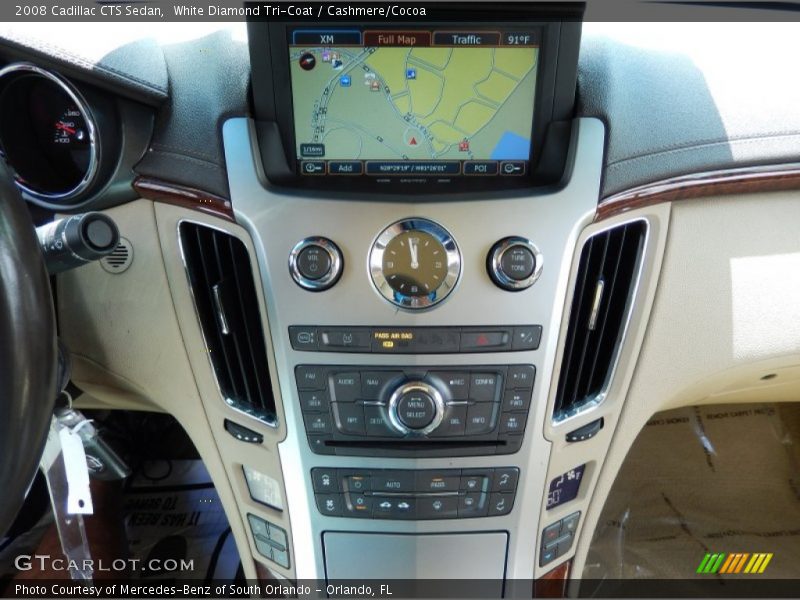 White Diamond Tri-Coat / Cashmere/Cocoa 2008 Cadillac CTS Sedan