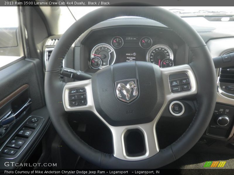 Black / Black 2013 Ram 3500 Laramie Crew Cab 4x4 Dually