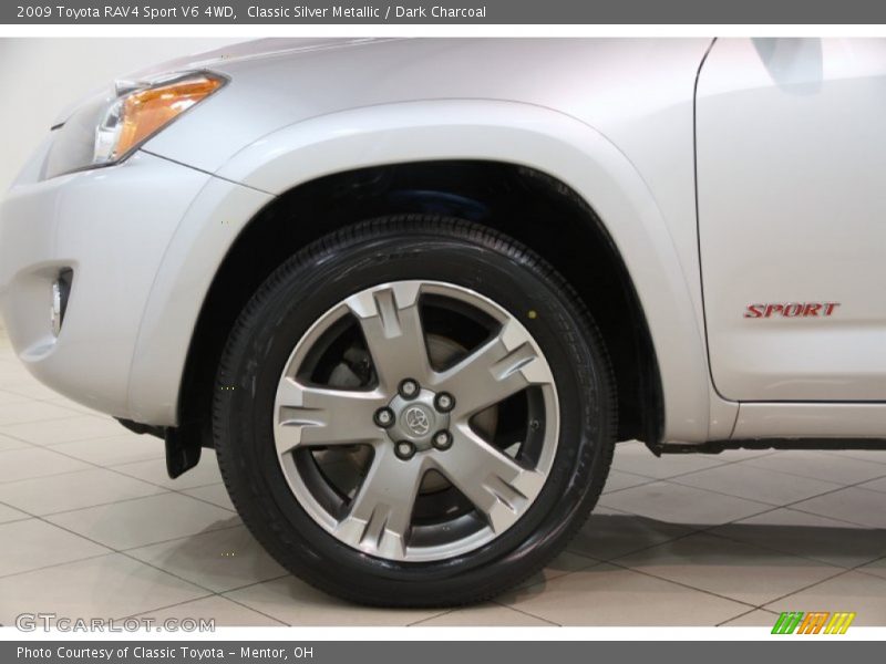 Classic Silver Metallic / Dark Charcoal 2009 Toyota RAV4 Sport V6 4WD