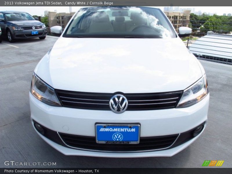 Candy White / Cornsilk Beige 2013 Volkswagen Jetta TDI Sedan