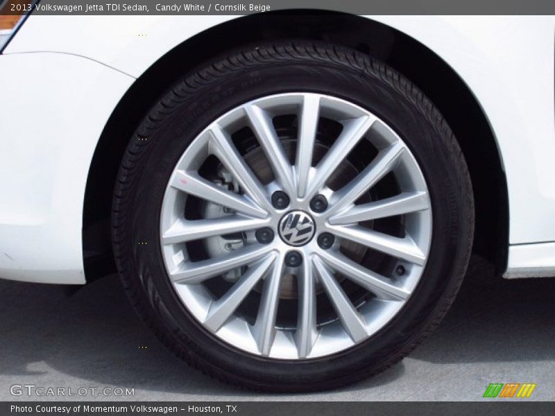 Candy White / Cornsilk Beige 2013 Volkswagen Jetta TDI Sedan
