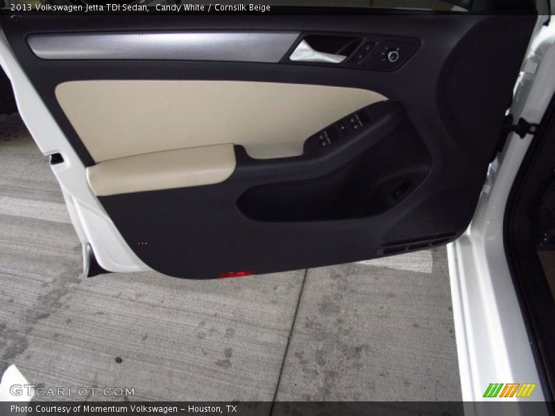 Candy White / Cornsilk Beige 2013 Volkswagen Jetta TDI Sedan