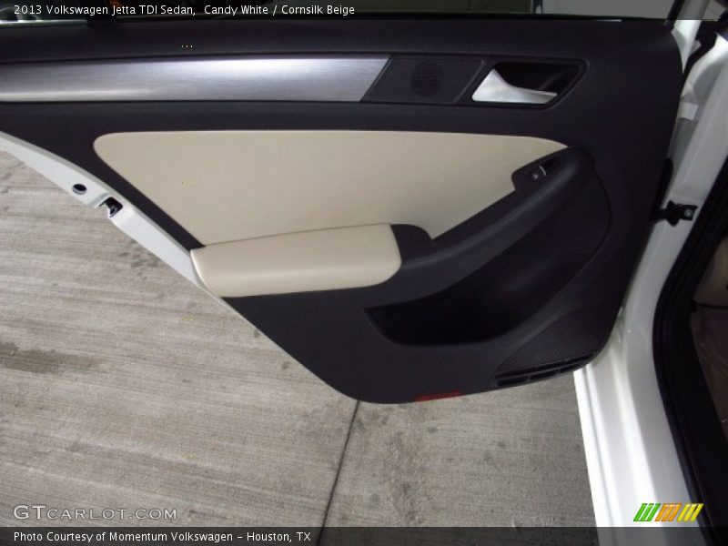 Candy White / Cornsilk Beige 2013 Volkswagen Jetta TDI Sedan