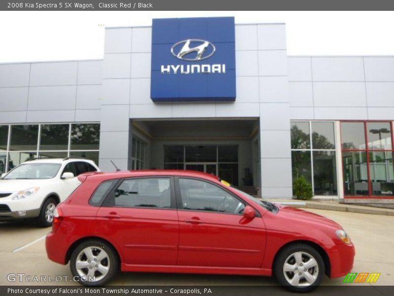 Classic Red / Black 2008 Kia Spectra 5 SX Wagon