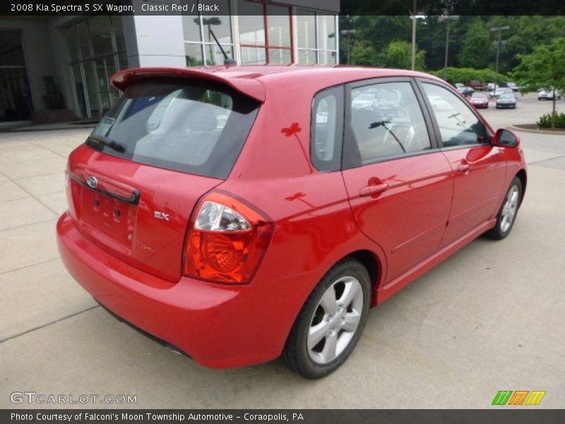 Classic Red / Black 2008 Kia Spectra 5 SX Wagon