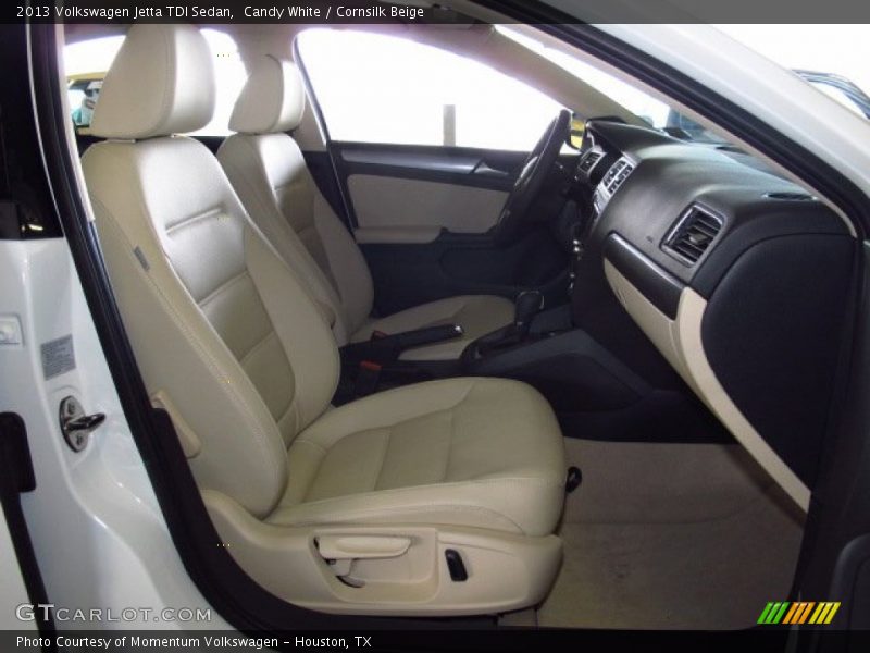 Candy White / Cornsilk Beige 2013 Volkswagen Jetta TDI Sedan