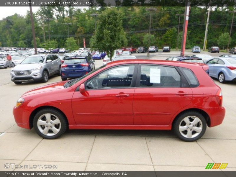 Classic Red / Black 2008 Kia Spectra 5 SX Wagon