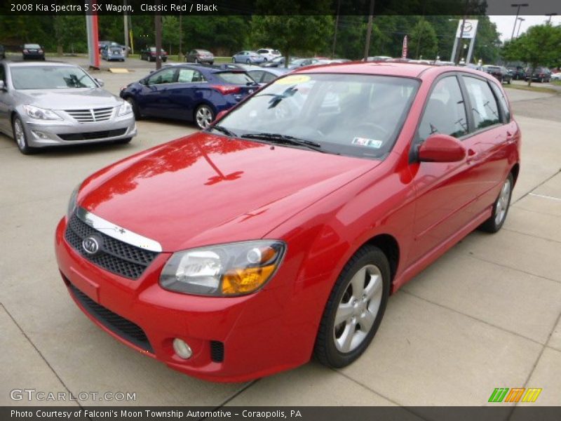 Classic Red / Black 2008 Kia Spectra 5 SX Wagon