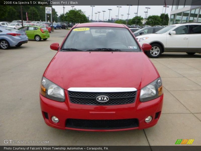 Classic Red / Black 2008 Kia Spectra 5 SX Wagon