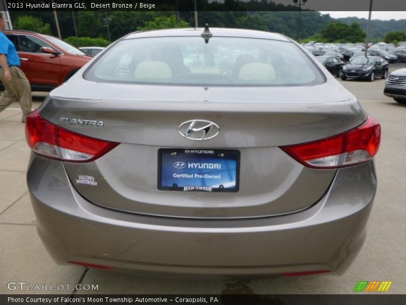 Desert Bronze / Beige 2013 Hyundai Elantra GLS