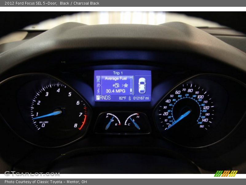 Black / Charcoal Black 2012 Ford Focus SEL 5-Door