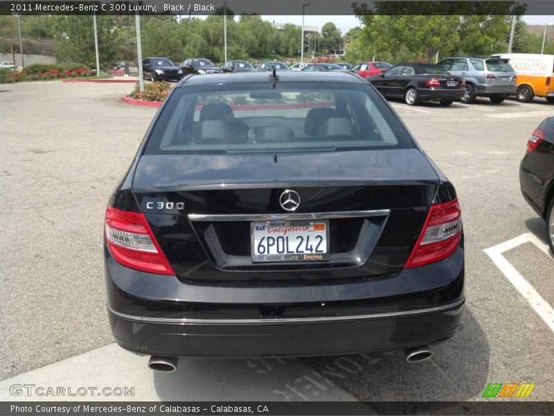 Black / Black 2011 Mercedes-Benz C 300 Luxury