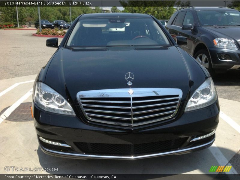 Black / Black 2010 Mercedes-Benz S 550 Sedan
