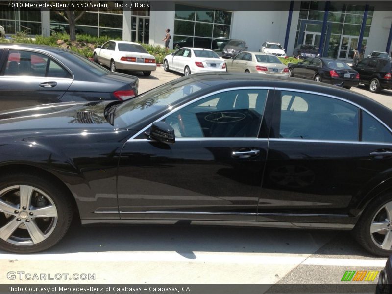 Black / Black 2010 Mercedes-Benz S 550 Sedan