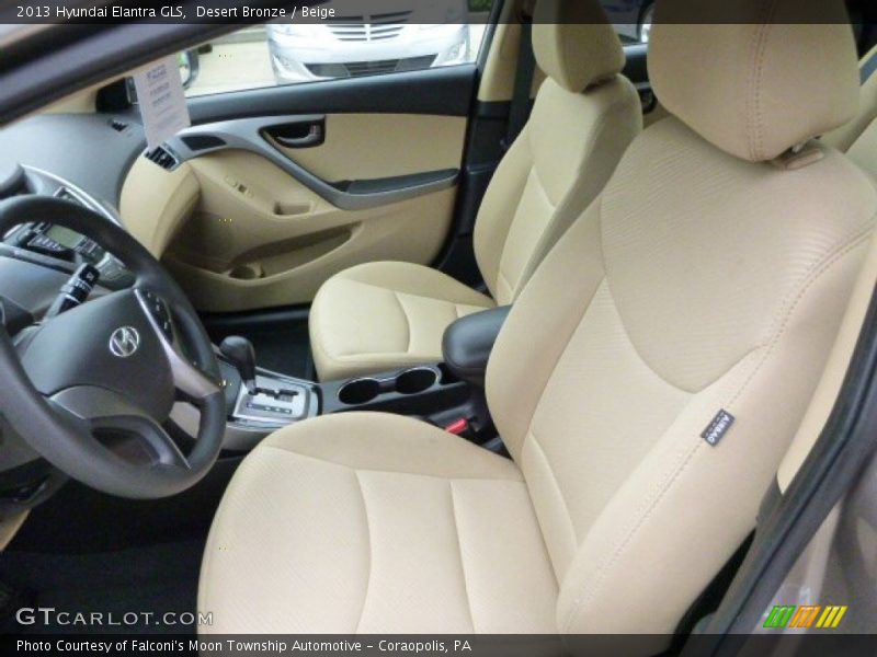Desert Bronze / Beige 2013 Hyundai Elantra GLS