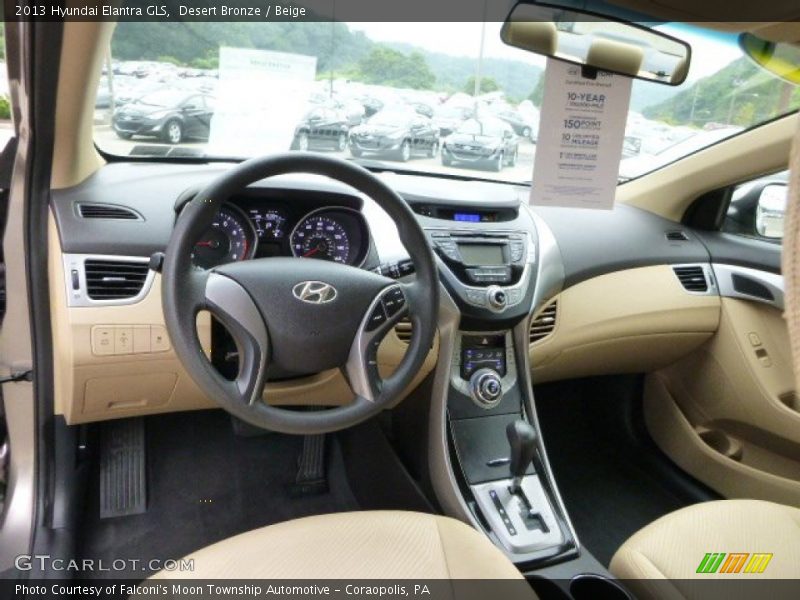 Desert Bronze / Beige 2013 Hyundai Elantra GLS