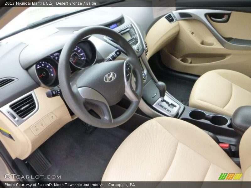 Desert Bronze / Beige 2013 Hyundai Elantra GLS