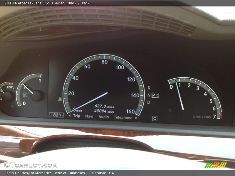 Black / Black 2010 Mercedes-Benz S 550 Sedan