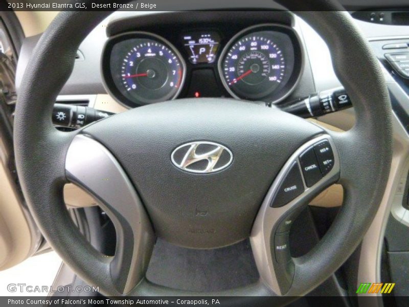 Desert Bronze / Beige 2013 Hyundai Elantra GLS