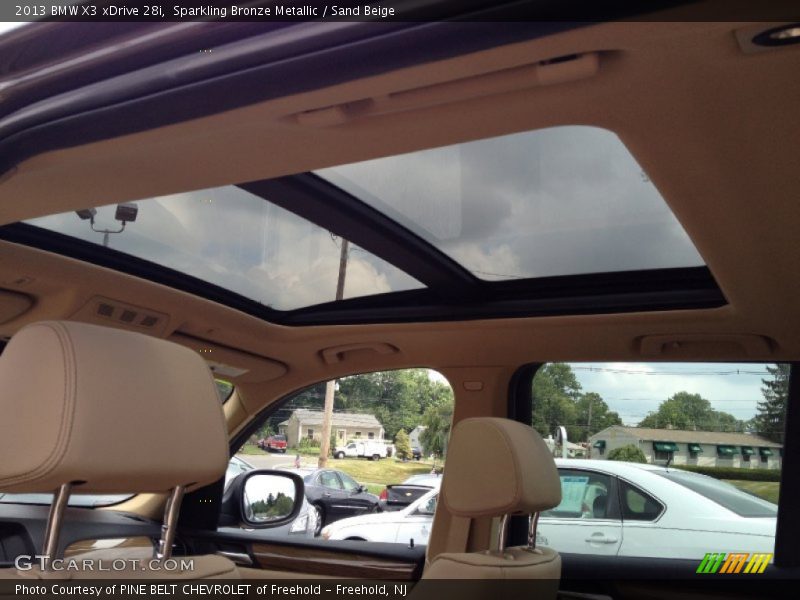 Sparkling Bronze Metallic / Sand Beige 2013 BMW X3 xDrive 28i